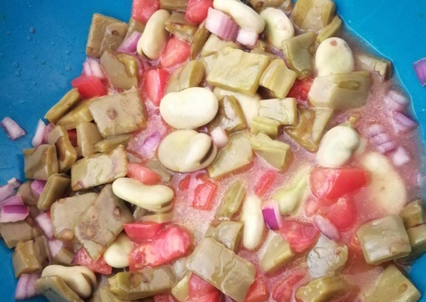 Ensalada de haba y nopal 😊