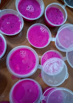 Foto resep Pudding Buah Naga