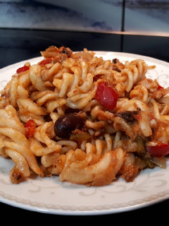 Una foto de Pasta con atún