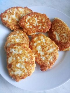 Фото Куриные оладьи.