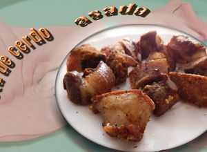 Una foto de Careta de cerdo asada