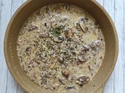 Gambar creamy mushroom sauce