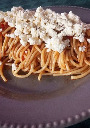 Una foto de Spaghetti Napolitano Picante 🌶️
