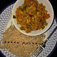 A picture of *SPAGHETTI WITH DRY FISH SOUCE *Recipe By Runas kitchen.