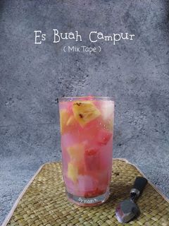 Foto resep Es Buah Campur (Mix Tape Singkong)