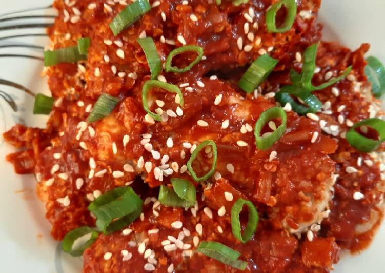 Resep Ayam Gochujang Korea diet (176kkal/potong) Anti Gagal