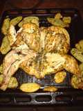 Pollo al horno con papa