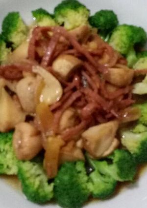 Foto resep Brokoli cah jamur