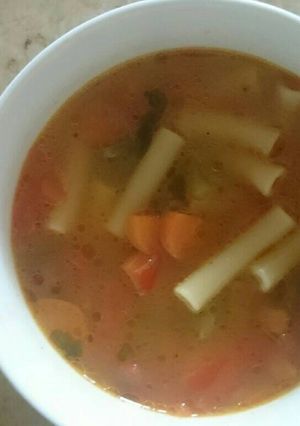 صورة لوصفة شوربة المكرونة