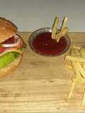 Bollos y hamburguesa hawaiana 🍔