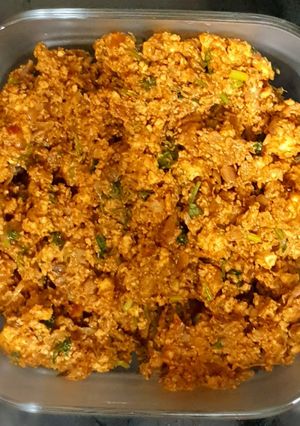 A picture of Paneer bhurji.