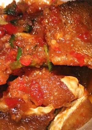 Foto resep Ikan gabus bumbu balado pedas