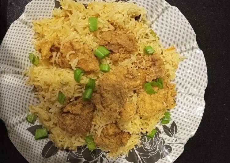 How to Make Super Quick Homemade Arabian rice with chicken pops