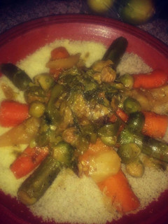 A picture of Moroccan Couscous 😘.