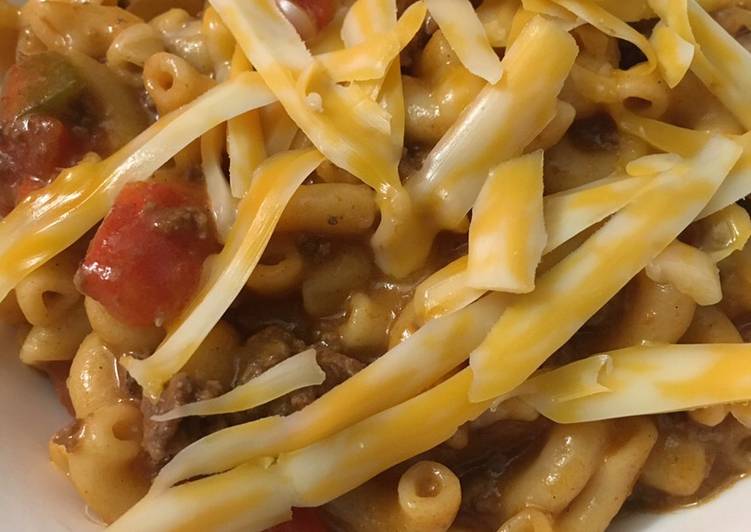 Simple Way to Make Homemade Chili Mac and cheese