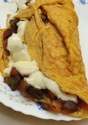 A picture of French omelette.