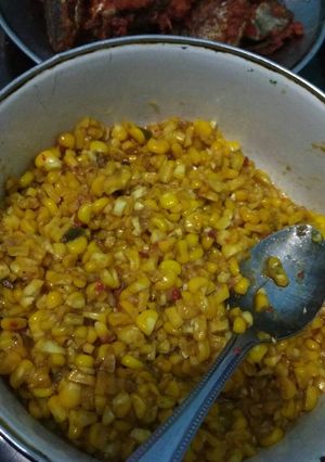Foto resep Jagung tumis pedas