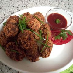 A picture of Beef nuggests.