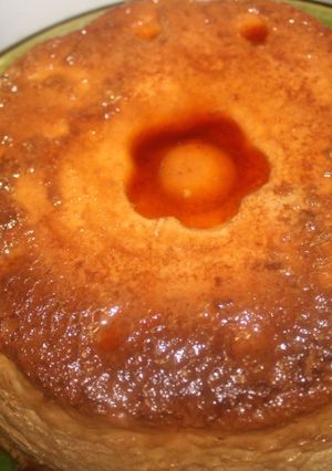 Una foto de Budín de plátanos maduros