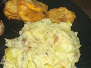 A picture of parmesan mashed potatoes