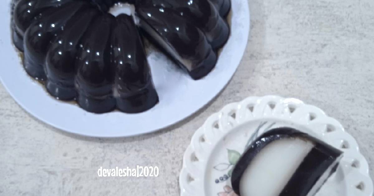 Resep Puding Hitam Putih Oleh Devalesha Kitchen Cookpad