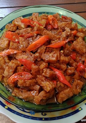 Foto resep Tumis Tempe Pedes Nyemek