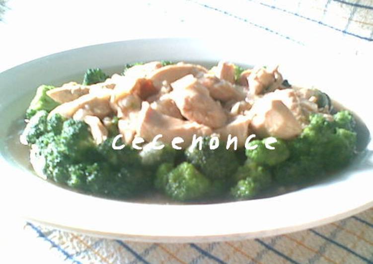 Bahan memasak Ca Brokoli Ayam Lezat