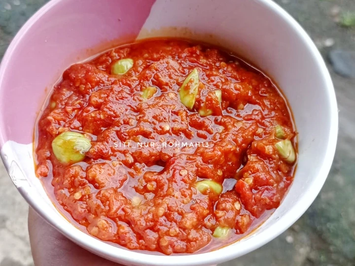 Easy Steps Make Recipes Sambal terasi pete cocolan ayam goreng the So Delicious Can Pamper Your Tongue.