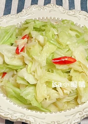 辣炒高麗菜 的食譜成品照片