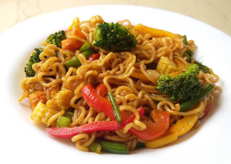 Easiest Way to Make Super Quick Homemade Stir fry veggie noodles