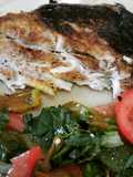 Tainha grelhada com salada