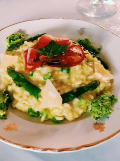 Una foto de Risotto de primavera