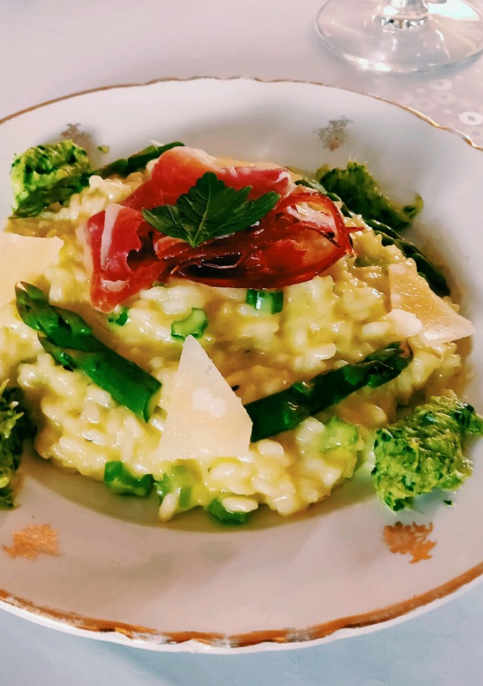 Una foto de Risotto de primavera