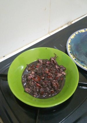 Foto resep Oseng cumi tinta hitam