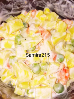 عکسی از دستور سالاد آمریکایی🥗 (هواپیمایی) ✈️