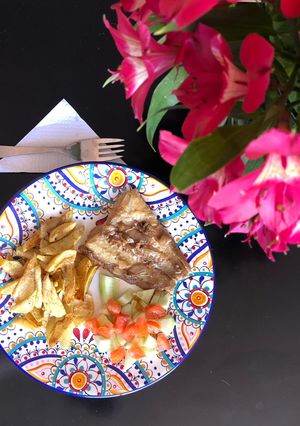 Una foto de Robalo en salsa de soya