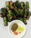 Sườn non chay cuốn lá mác mật 2