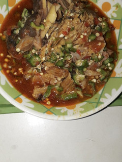 A picture of Fresh okro mix.