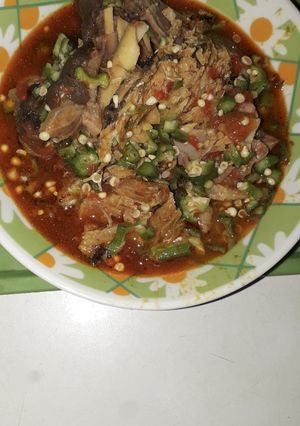 A picture of Fresh okro mix.