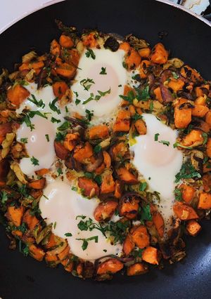 A picture of Sweet Potato Hash.