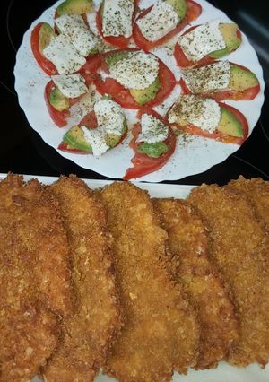 O poză a rețetei Piept de curcan crocant în fulgi de porumb gen (kfc).