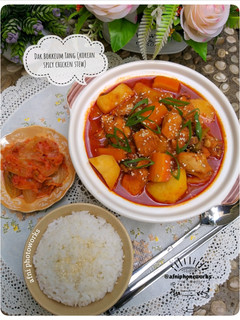 Foto resep Dak-Bokkeum-Tang (Korean Spicy Chicken Stew)