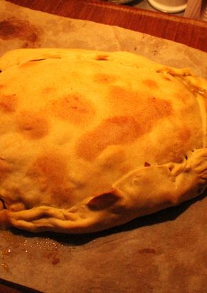 Una foto de Pastel de acelga obero y Waka-hawaka