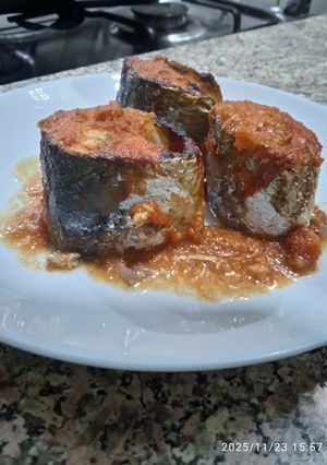 Une photo de Poisson Bonite au four