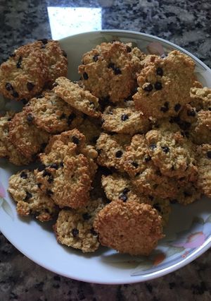 Una foto de Galletas de avena con chips de chocolate