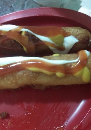 Una foto de Banderillas con harina de hot cakes