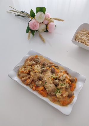 Une photo de Blanquette de lapin
