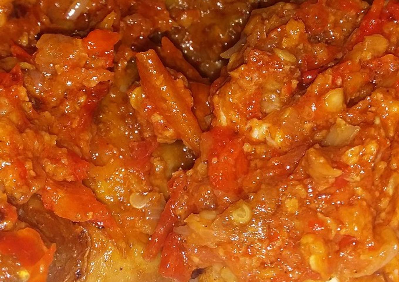 Ayam geprek sederhana