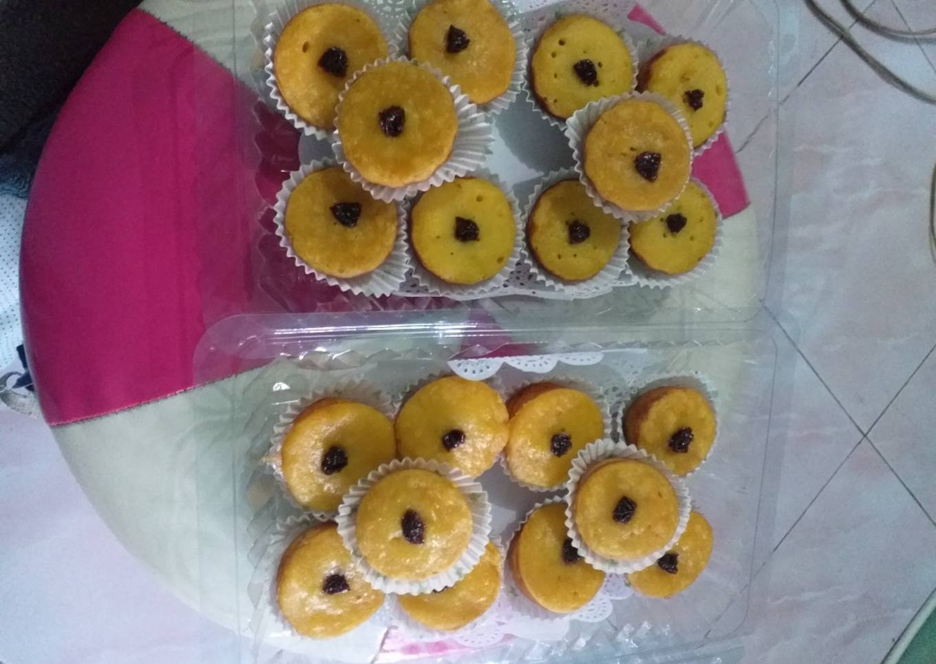 Kue lumpur imut labu kuning