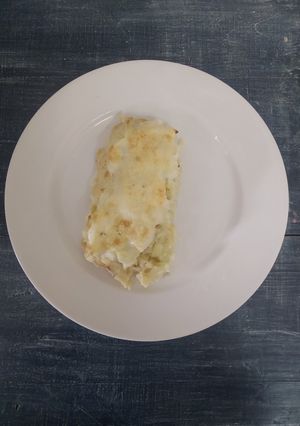 Una foto de Coliflor con salsa blanca